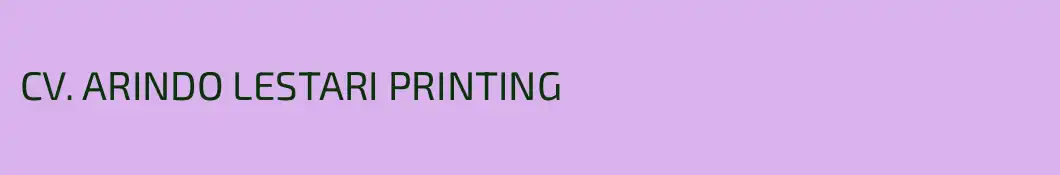 CV. ARINDO LESTARI PRINTING